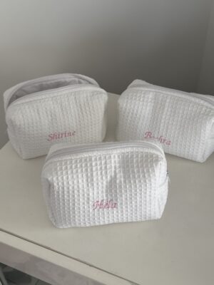 beauty bag personnalisable en broderie