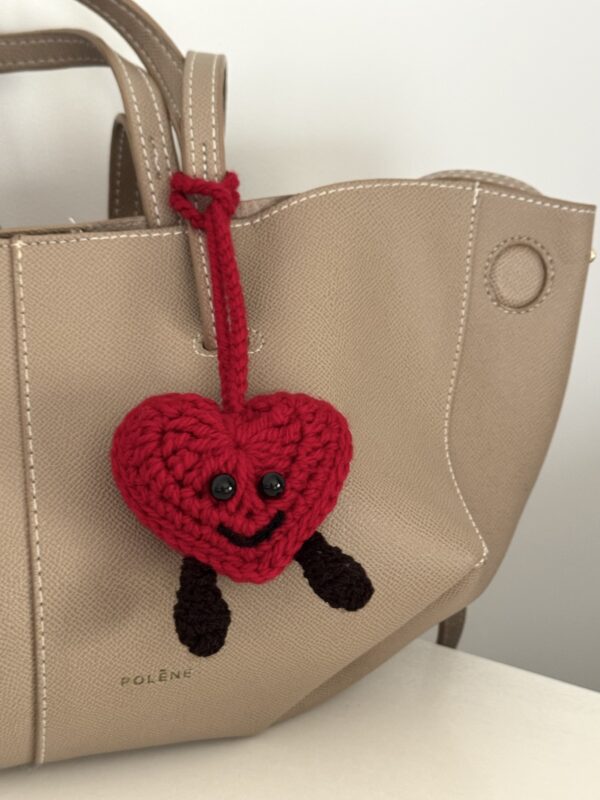 charm bag puffy red