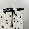 white black polka dots