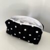 Black white polka dots