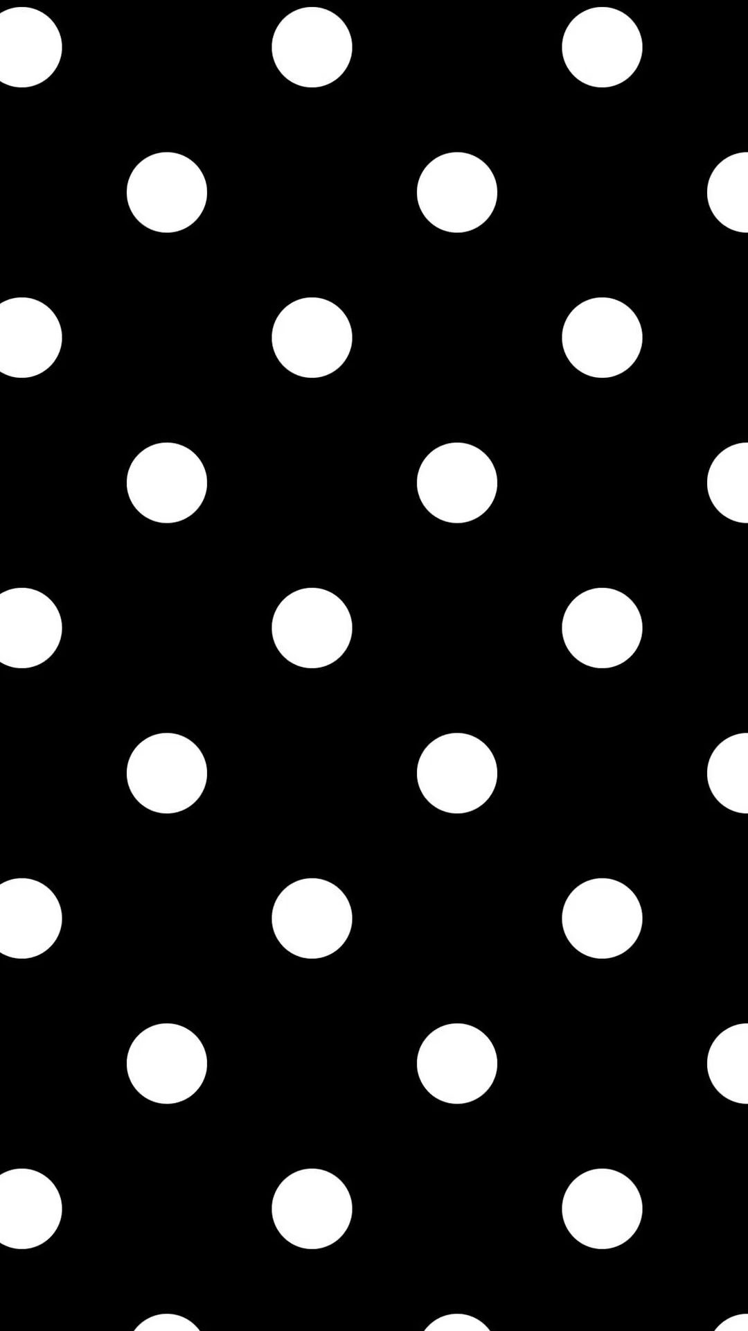 Black white polka dots