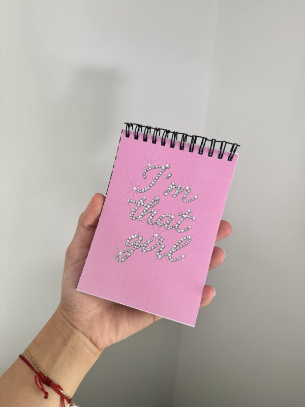 mini notebook that girl pink ( + page stickers offerte )