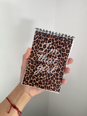 mini notebook that girl leopard ( + page stickers offerte )