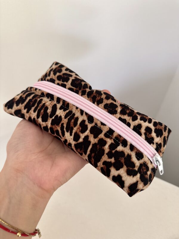 pencil case leopard girl